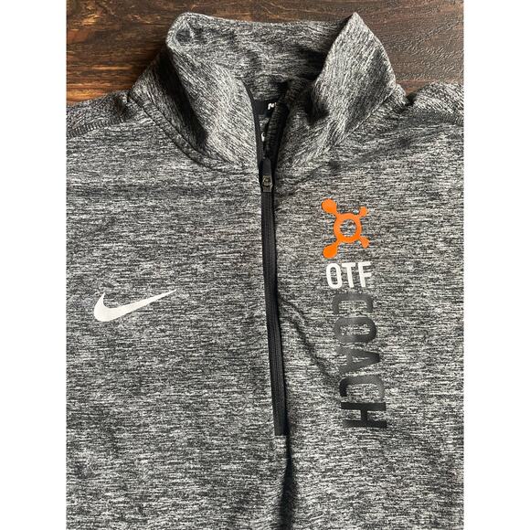 Orangetheory Coach Nike Pullover Zip Womens Small Gray - Picture 2 of 8